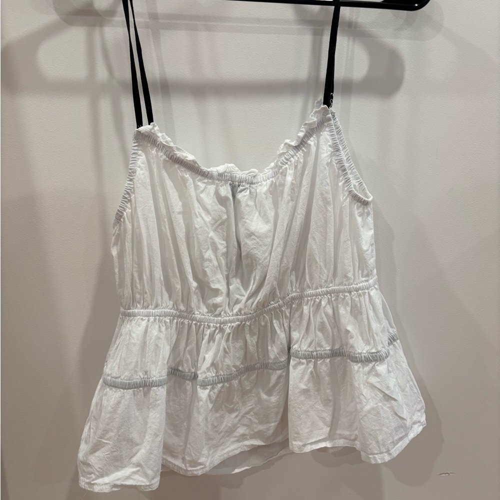 White Ruffle Top - Picture 2 of 3